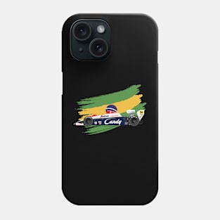 Ayrton Senna's Toleman 183 Illustration Phone Case