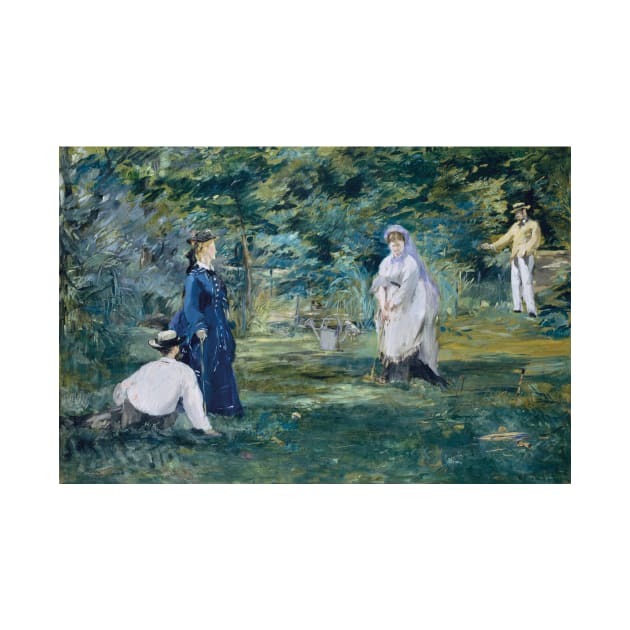 A Game of Croquet by Edouard Manet by Classic Art Stall