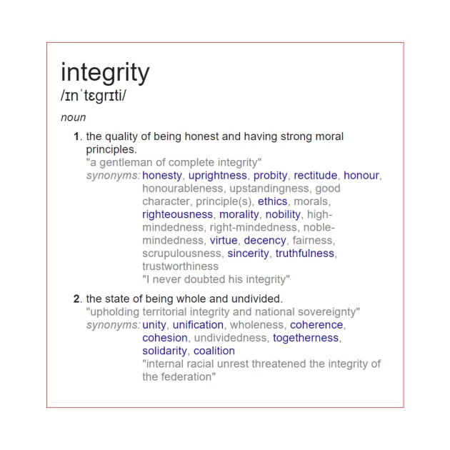 What is integrity ? by fantastic-designs