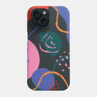 Colorful Retro Abstract Shapes 1 Phone Case