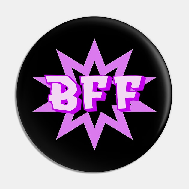 BFF Best Friends Forever Starburst Pin by tropicalteesshop