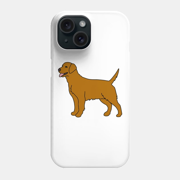 Golden Dog Phone Case by Kelly Louise Art