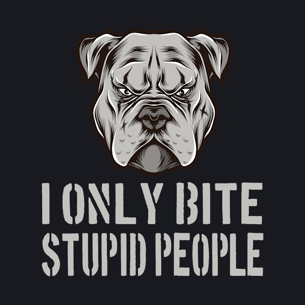 Pitbull Bite Stupid Dog Owner Gifts by Foxxy Merch