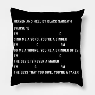 Heaven and Hell Chords Lyrics Pillow