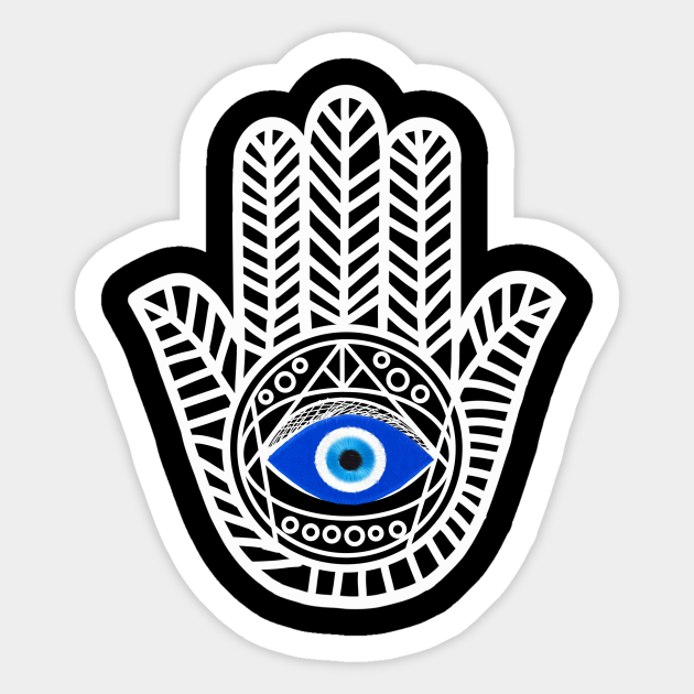 Hamsa Hand Evil Eye - Hamsa Hand - Sticker | TeePublic