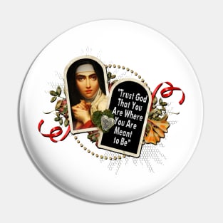 St Teresa de Avila Catholic Saint Therese -Gerard Pin