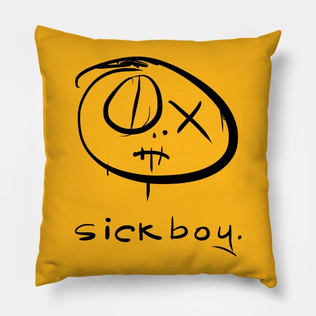 Inktober 18 - 01 Sickboy Pillow by workofimp