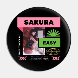 SAKURA Easy Le Sserafim Pin