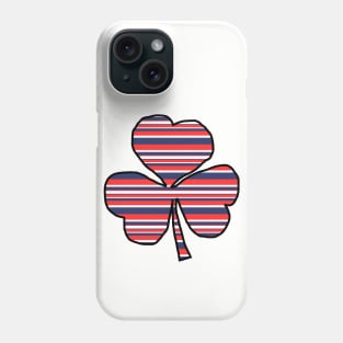 Shamrock in Red White Blue Stripes Phone Case