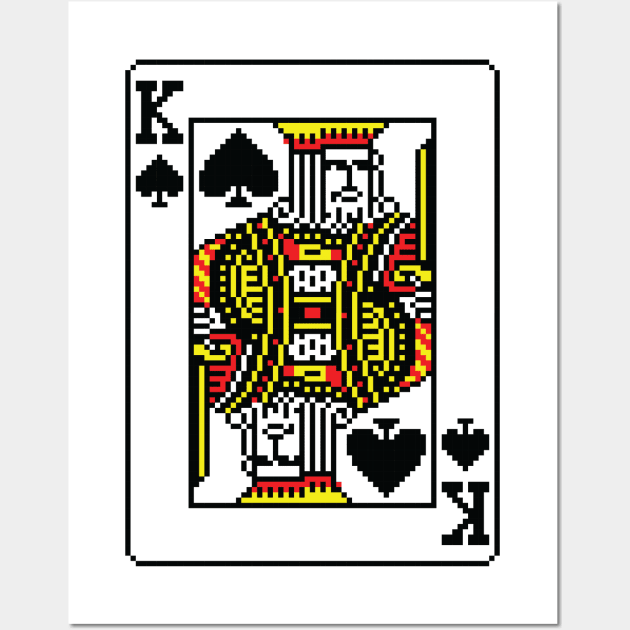 Art Prints of Playing Card, 9 of Spades