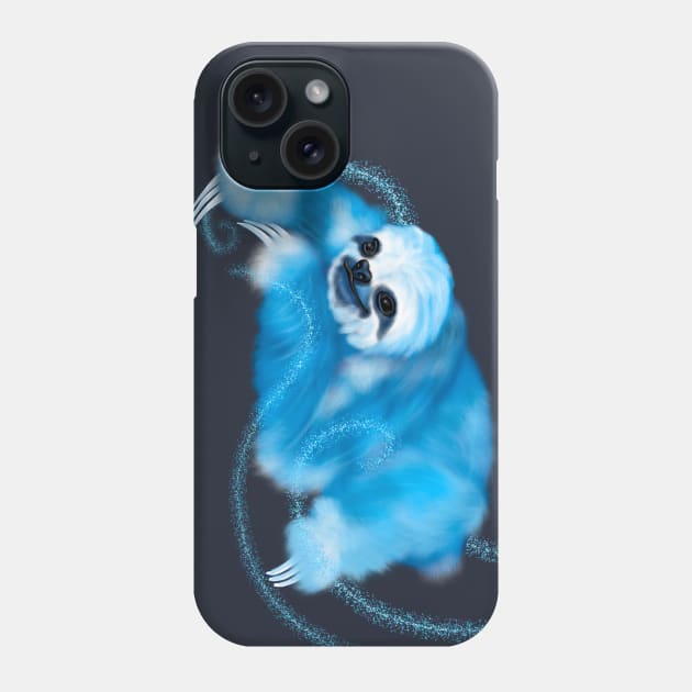 Magical Familiar Sloth Phone Case by KataMartArt