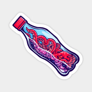 Octopus Bottle Magnet