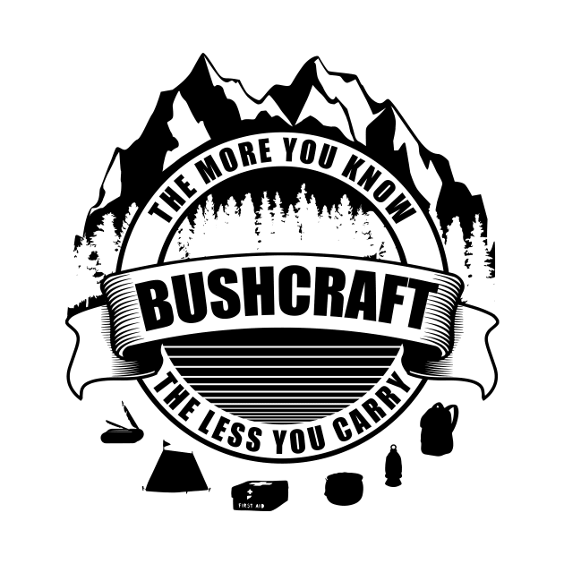 Bushcrafter Tshirt by avshirtnation