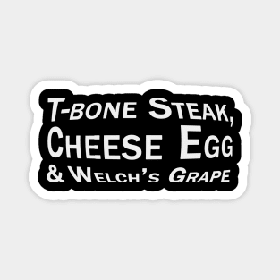 Guest Check T-bone Steak Cheese Eggs And Welch's Grape Magnet