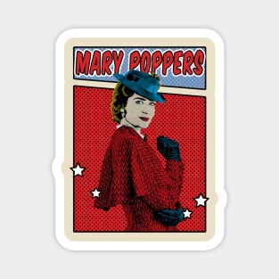 Mary Poppers Pop Art Comic Style Magnet