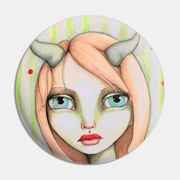 Peachy Faun Pin by LittleMissTyne