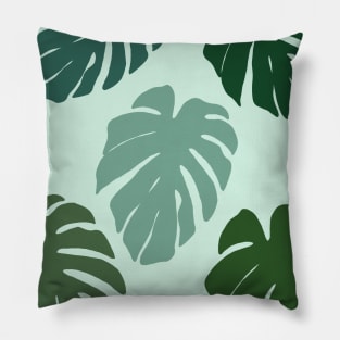 Monstera Leaves Pattern Pillow