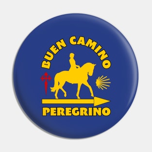 Horseback Camino de Santiago Buen Camino Peregrino Pin