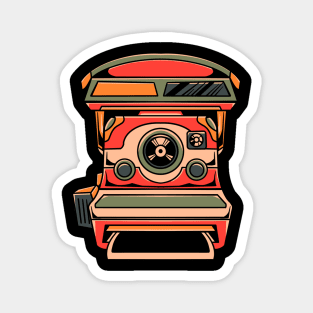 vintage camera tattoo style Magnet