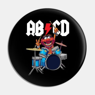 AB-CD Animal Drummer Rocking The Muppets Show Pin