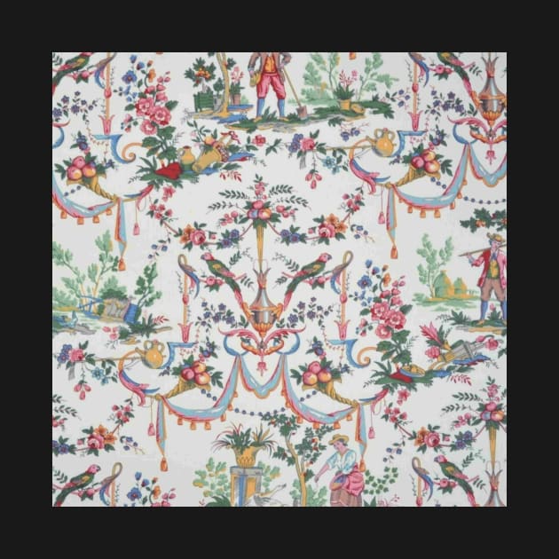 Colorful Toile de Jouy by ghjura