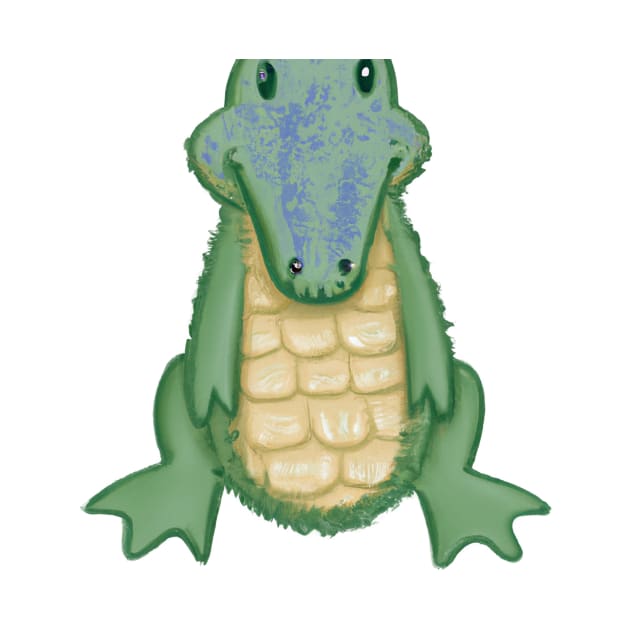 Cute Crocodile Drawing by Play Zoo