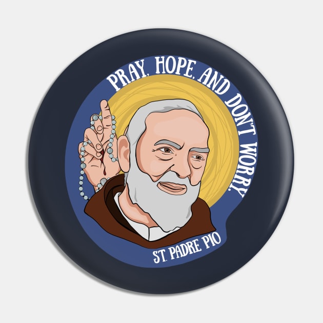 St. Padre Pio Pin by mfrancescon13