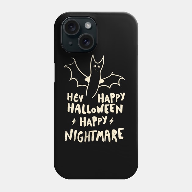 happy halloween bat Phone Case by Kingrocker Clothing