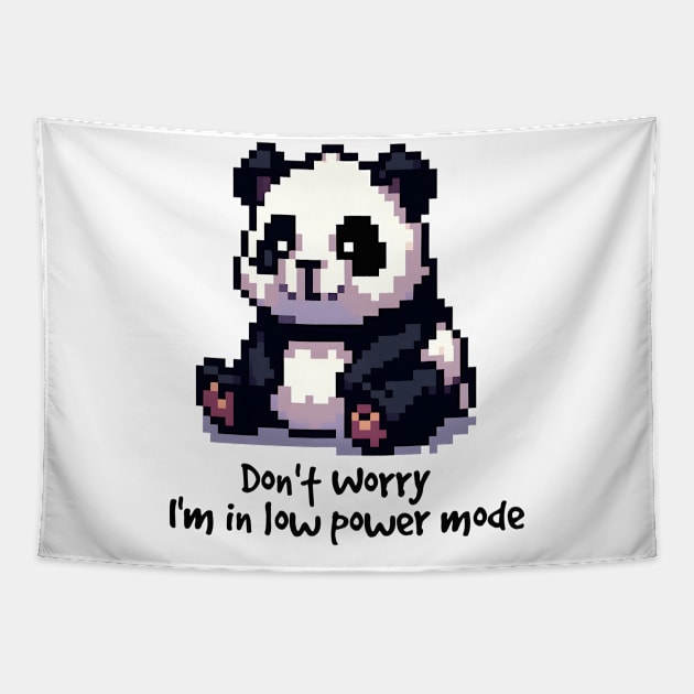 Cute little bear, Don't Worry, I'm in Low Power Mode Tapestry by Teddy Club