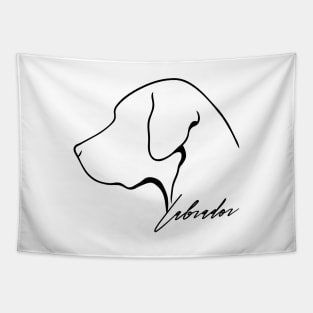 Proud Labrador profile dog Lab lover gift Tapestry