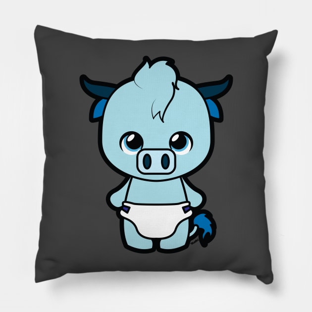 Year of the Ox Tooniefied Pillow by Tooniefied