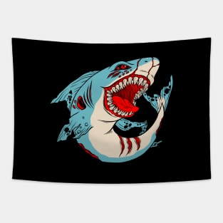 Zombie Shark Tapestry