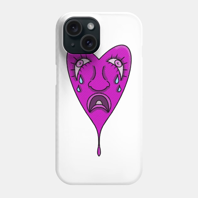 Pink heart Phone Case by lizajambalaya