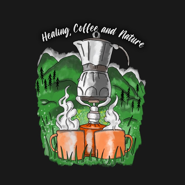 Healing, Coffee, and Nature by VictorickyDesign