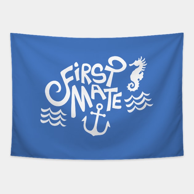 First Mate Coastal Lifestyle Tapestry by AntiqueImages