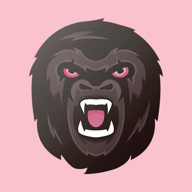 Gorilla head by mkstore2020