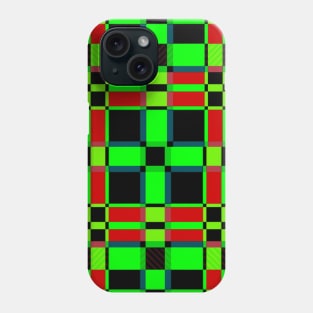 Lime Cross Lines Phone Case