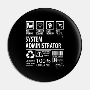 System Administrator - Multitasking Certified Job Item Pin