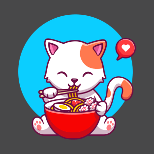 Kitties Love Ramen T-Shirt