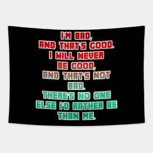 Bad Guy Affirmation Tapestry