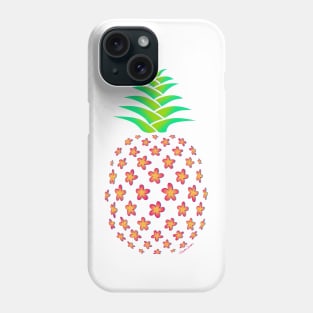 Plumeria Pineapple Phone Case