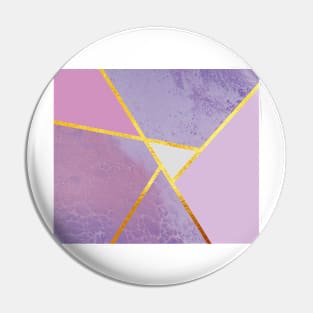 Abstract paint print, color blocking purple Pin