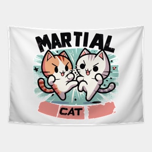 Martial Cat Tapestry