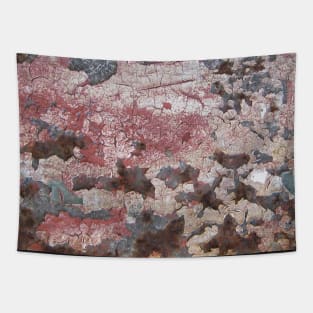 Cracking Paint and Rust Abstract Tapestry