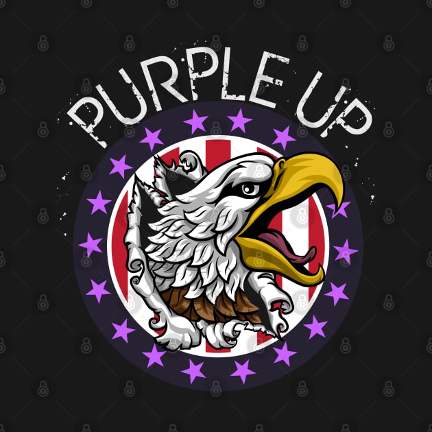 Purple Up Military Child Purple-Up Eagle for Military Kids by alcoshirts