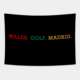 Wales Golf Madrid Tapestry