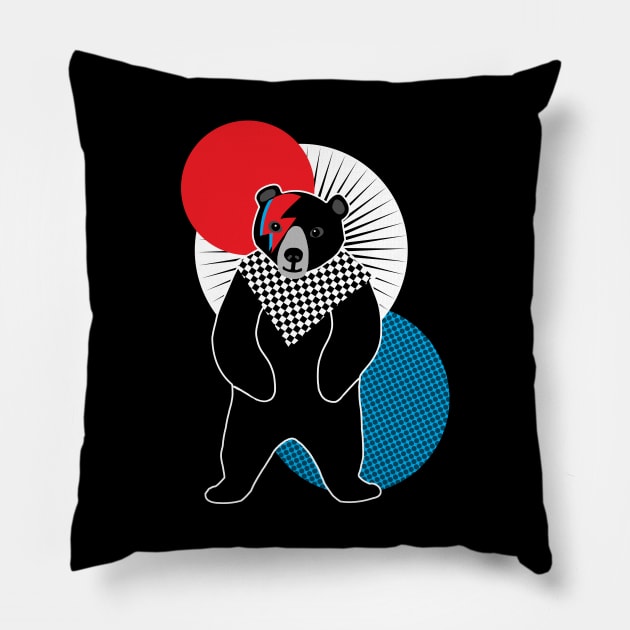 Iconic bear Pillow by Red Zebra