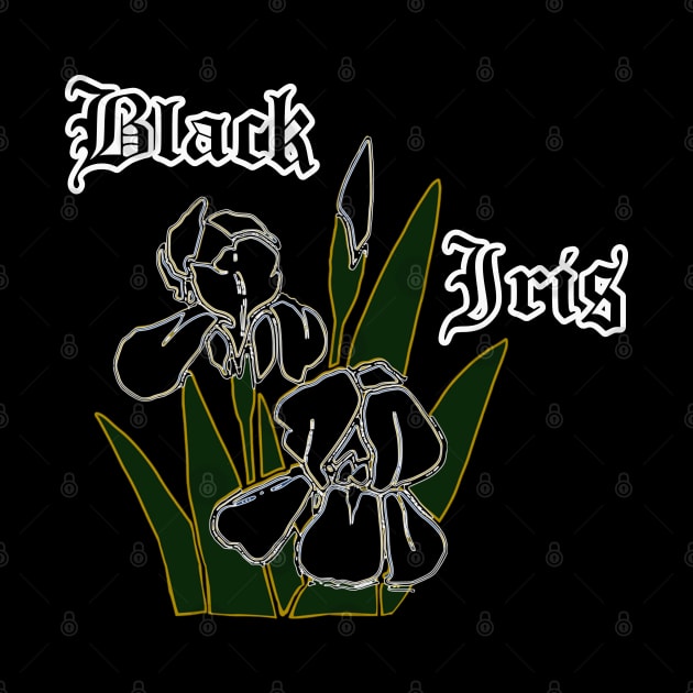 Black iris – Gothic flowers by IrvinGoth Garden