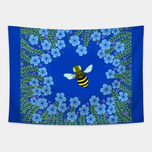 Busy bee in the garden Tapestry