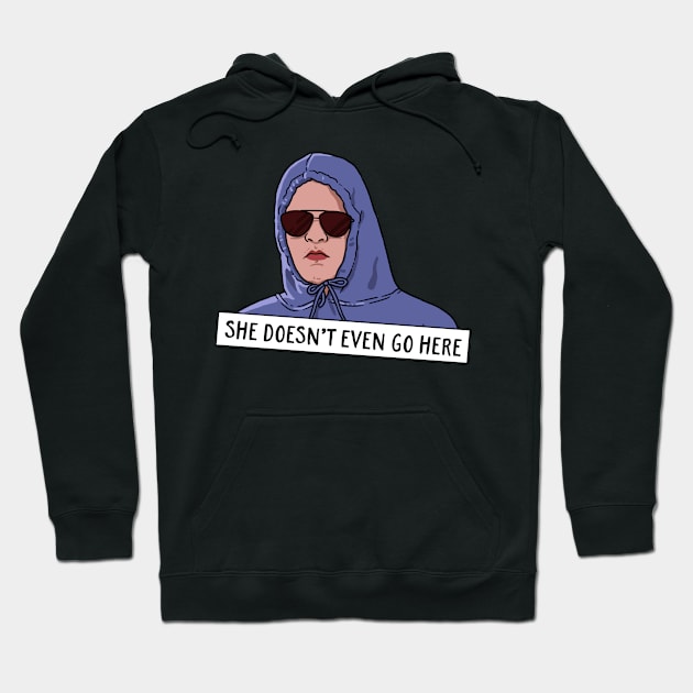 Mean Girls She Doesn'T Even Go Here Quote' Unisex Crewneck
